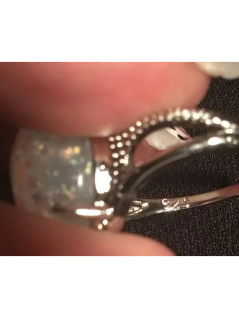 9 Glitter Ring sterling